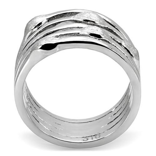 High polished (no plating) Stainless Steel Ring with No Stone