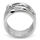 High polished (no plating) Stainless Steel Ring with No Stone