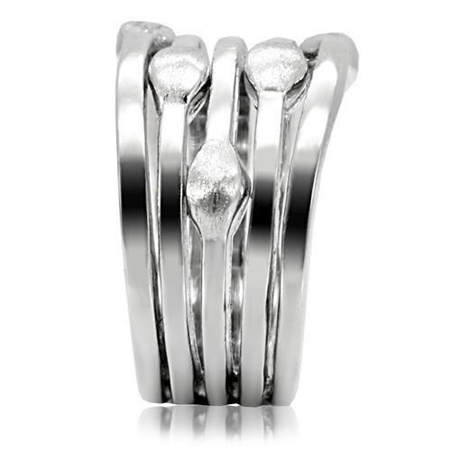 High polished (no plating) Stainless Steel Ring with No Stone