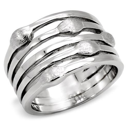 High polished (no plating) Stainless Steel Ring with No Stone