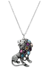 High polished (no plating) Stainless Steel Chain Pendant with Top Grade Crystal  in Multi Color