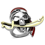 Two-Tone IP Gold (Ion Plating) Stainless Steel Ring with Epoxy  in Siam