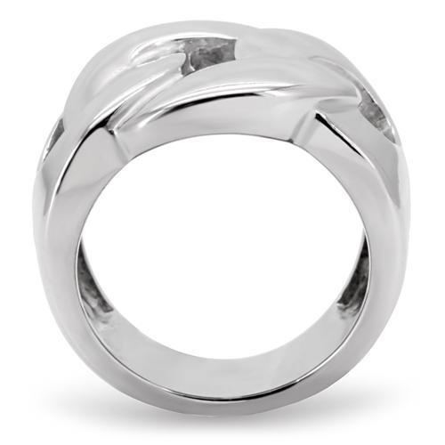High polished (no plating) Stainless Steel Ring with No Stone