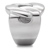 High polished (no plating) Stainless Steel Ring with No Stone
