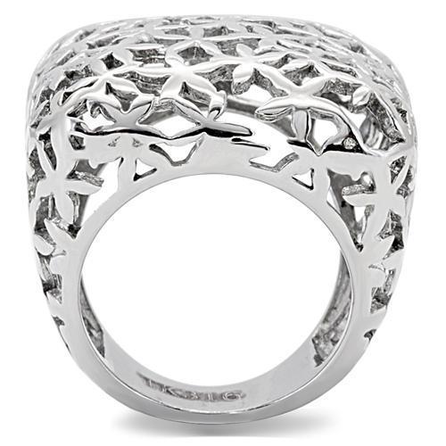 High polished (no plating) Stainless Steel Ring with No Stone