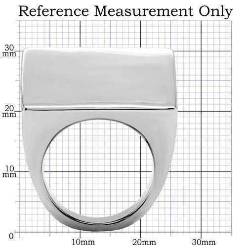 High polished (no plating) Stainless Steel Ring with No Stone