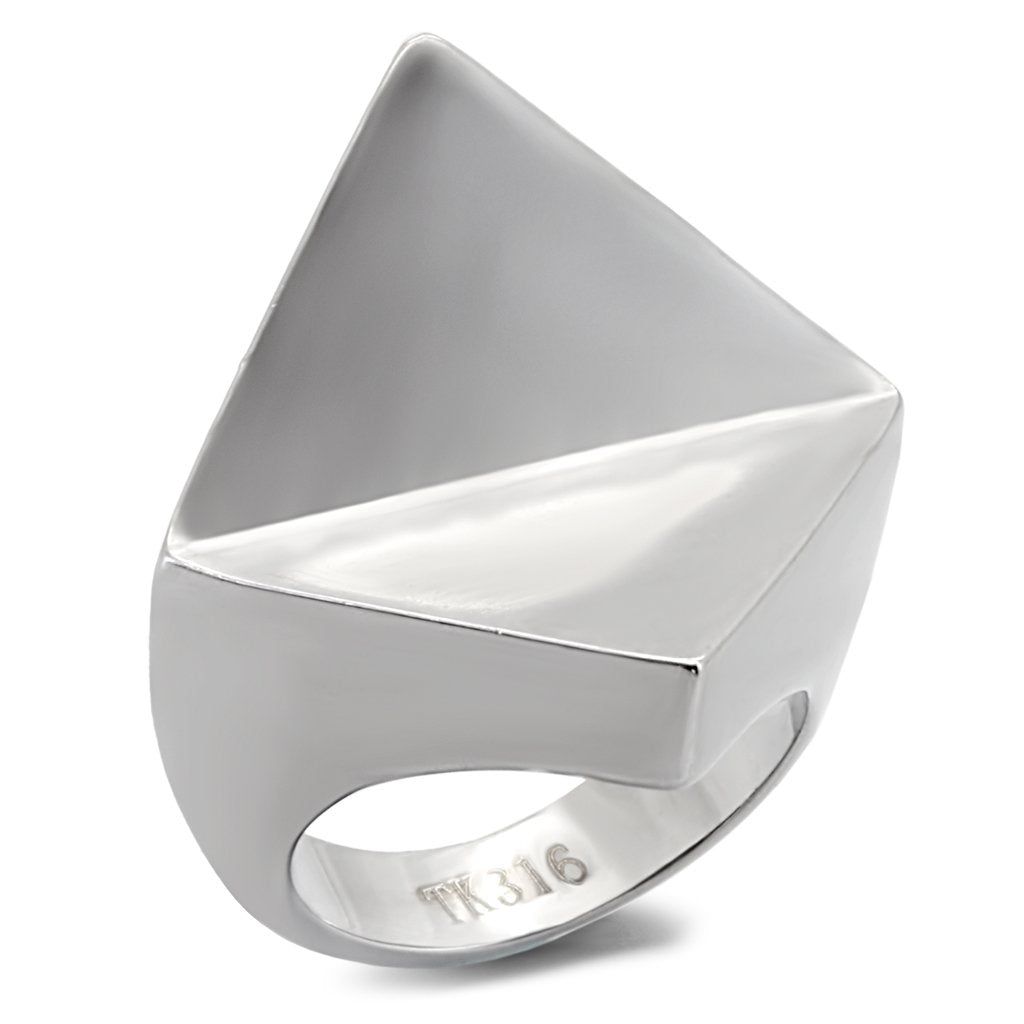 High polished (no plating) Stainless Steel Ring with No Stone