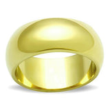 IP Gold(Ion Plating) Stainless Steel Ring with No Stone