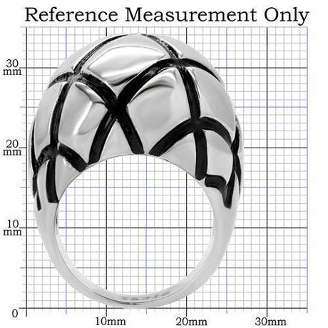High polished (no plating) Stainless Steel Ring with No Stone