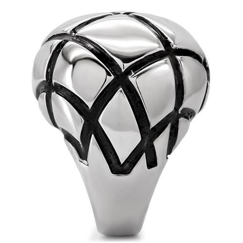 High polished (no plating) Stainless Steel Ring with No Stone