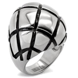 High polished (no plating) Stainless Steel Ring with No Stone