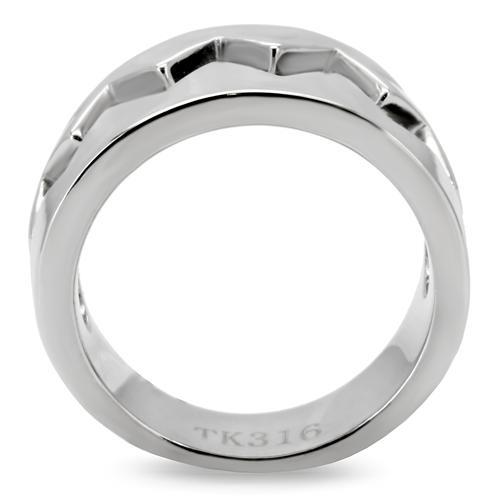 High polished (no plating) Stainless Steel Ring with No Stone