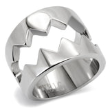 High polished (no plating) Stainless Steel Ring with No Stone