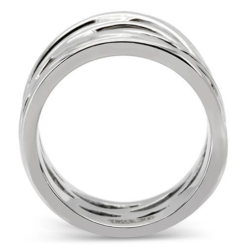 High polished (no plating) Stainless Steel Ring with No Stone