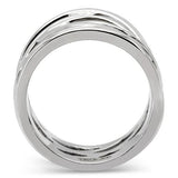 High polished (no plating) Stainless Steel Ring with No Stone