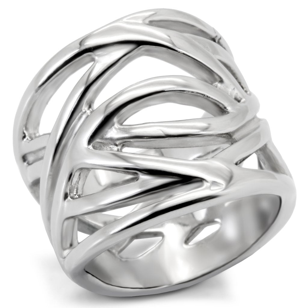 High polished (no plating) Stainless Steel Ring with No Stone