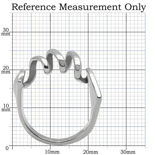High polished (no plating) Stainless Steel Ring with No Stone
