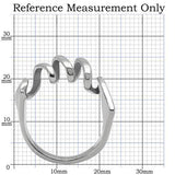 High polished (no plating) Stainless Steel Ring with No Stone