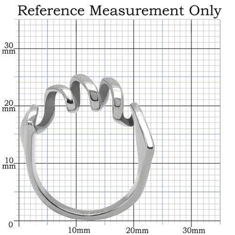 High polished (no plating) Stainless Steel Ring with No Stone