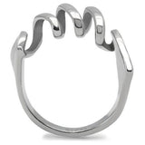 High polished (no plating) Stainless Steel Ring with No Stone