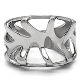 High polished (no plating) Stainless Steel Ring with No Stone