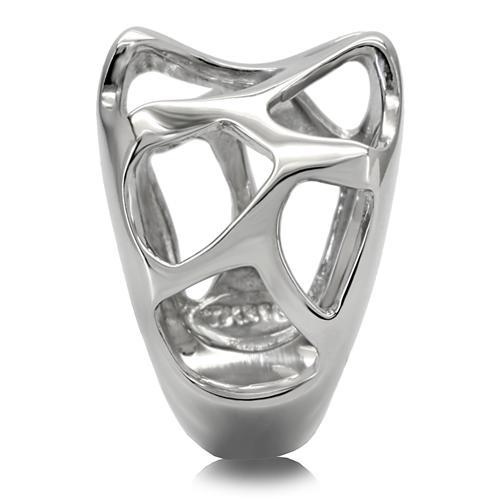 High polished (no plating) Stainless Steel Ring with No Stone