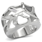 High polished (no plating) Stainless Steel Ring with No Stone