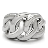 High polished (no plating) Stainless Steel Ring with No Stone