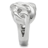 High polished (no plating) Stainless Steel Ring with No Stone