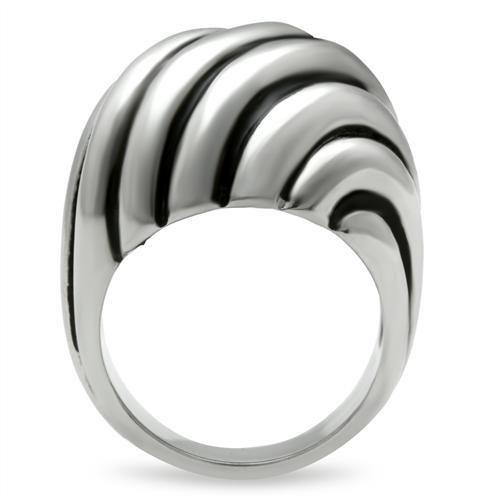 High polished (no plating) Stainless Steel Ring with No Stone