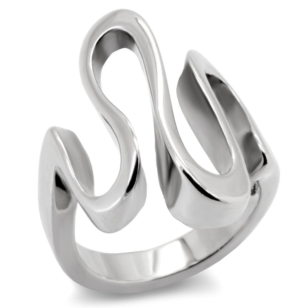 High polished (no plating) Stainless Steel Ring with No Stone