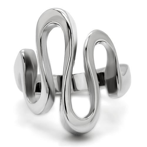 High polished (no plating) Stainless Steel Ring with No Stone