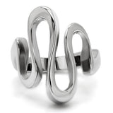 High polished (no plating) Stainless Steel Ring with No Stone