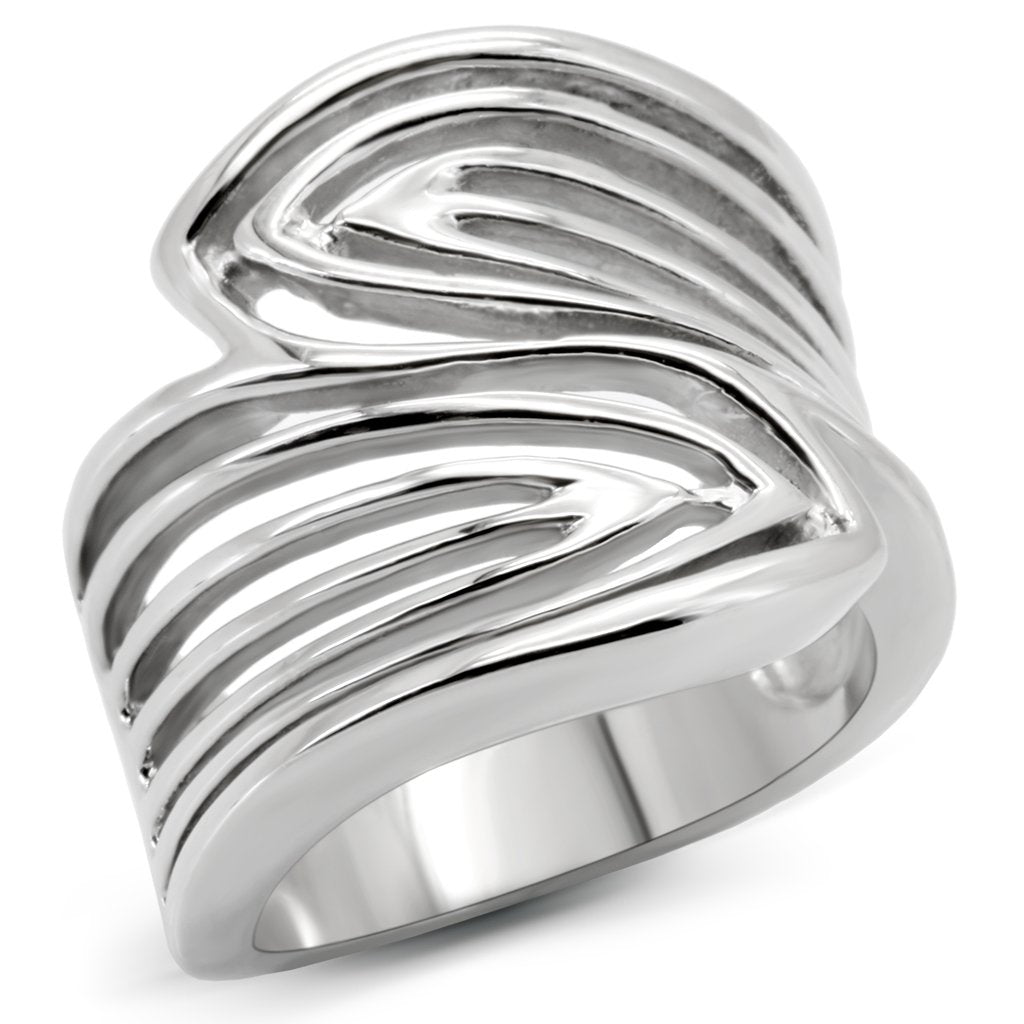 High polished (no plating) Stainless Steel Ring with No Stone