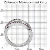 High polished (no plating) Stainless Steel Ring with Top Grade Crystal  in Multi Color