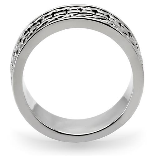 High polished (no plating) Stainless Steel Ring with No Stone