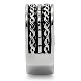 High polished (no plating) Stainless Steel Ring with No Stone