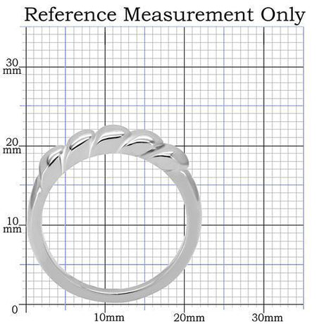 High polished (no plating) Stainless Steel Ring with No Stone