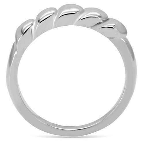 High polished (no plating) Stainless Steel Ring with No Stone