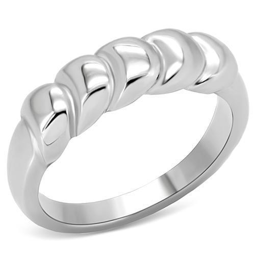 High polished (no plating) Stainless Steel Ring with No Stone