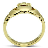IP Gold(Ion Plating) Stainless Steel Ring with No Stone