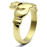 IP Gold(Ion Plating) Stainless Steel Ring with No Stone