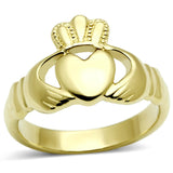 IP Gold(Ion Plating) Stainless Steel Ring with No Stone