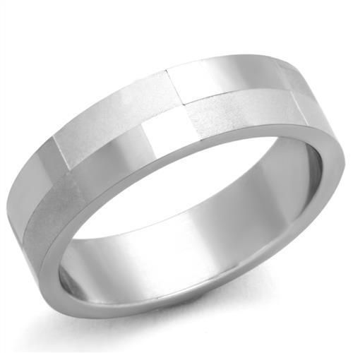 High polished (no plating) Stainless Steel Ring with No Stone