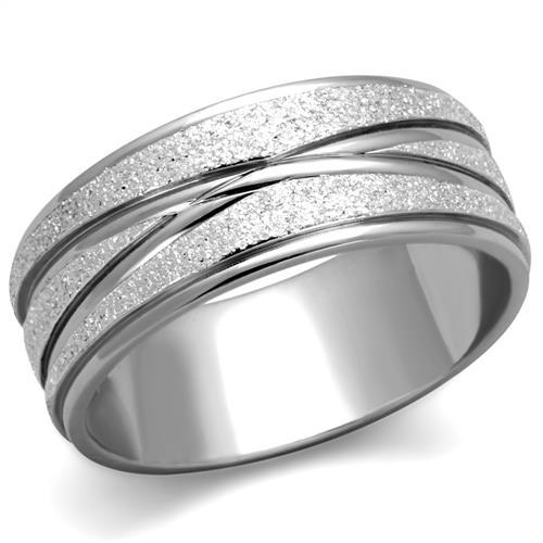 High polished (no plating) Stainless Steel Ring with No Stone