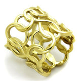 IP Gold(Ion Plating) Stainless Steel Ring with No Stone