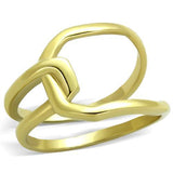 IP Gold(Ion Plating) Stainless Steel Ring with No Stone