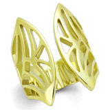 IP Gold(Ion Plating) Stainless Steel Ring with No Stone