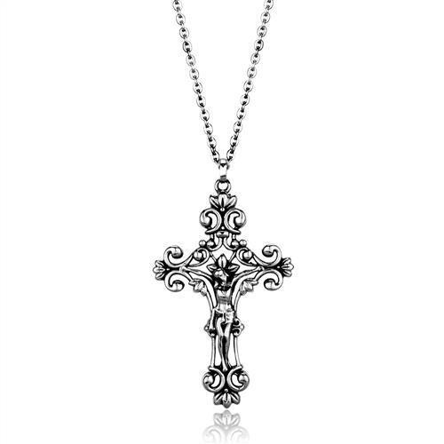 High polished (no plating) Stainless Steel Chain Pendant with No Stone