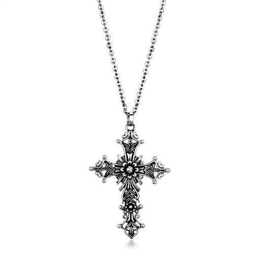 High polished (no plating) Stainless Steel Chain Pendant with No Stone